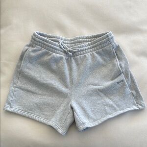 Aritzia Cozy Sweatfleece Boyfriend Sweat Short - Size M - Heather Chrome